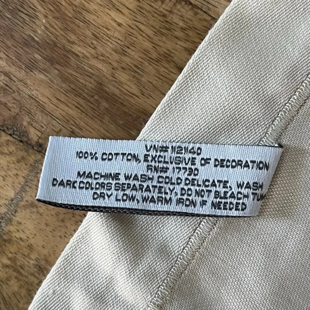 Fieldcrest Classic Napkins Set 7 Tan 100% Cotton